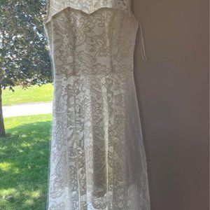 White Lace Dress Size Small